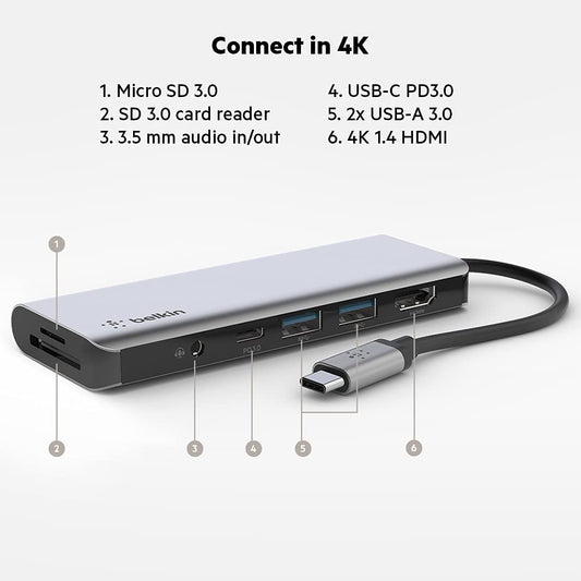 Belkin 6 In1 USB-C Hub