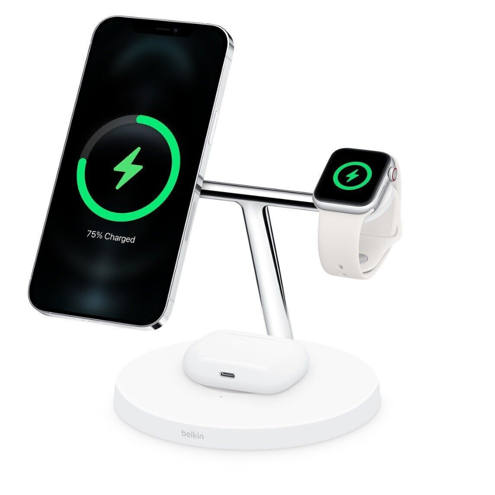 Belkin 3-in-1 Wireless Charger with MagSafe 15W