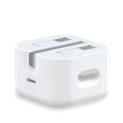 QDOS PowerCube 20W USB-C Power Adapter (With Folding UK-Pins)