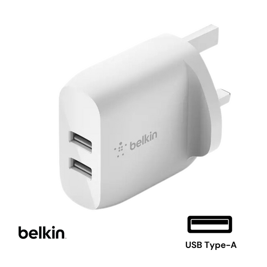 Belkin Boost Dual USB-A Wall Charger 24W