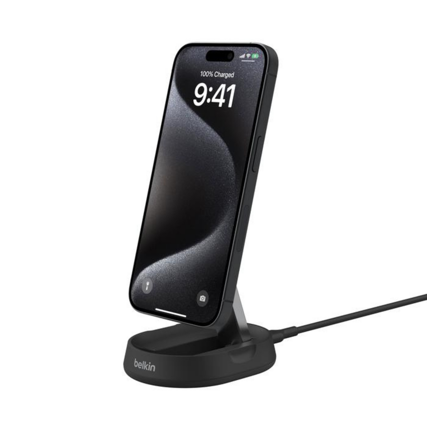 Belkin Magnetic Wireless Charging Stand with Qi2 15W - Black