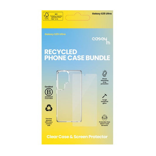 S25 Ultra Caseym Clear Bundle