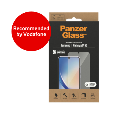 PanzerGlass Screen Protector for Samsung Galaxy A34