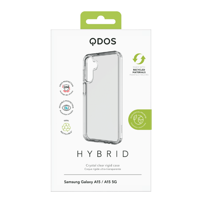 QDOS Hybrid Clear Case for Samsung A15