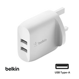 Belkin Boost Dual USB-A Wall Charger 24W