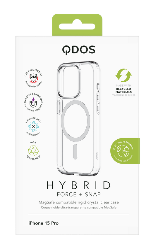 QDOS Hybrid Force Snap Case for Apple iPhone 15