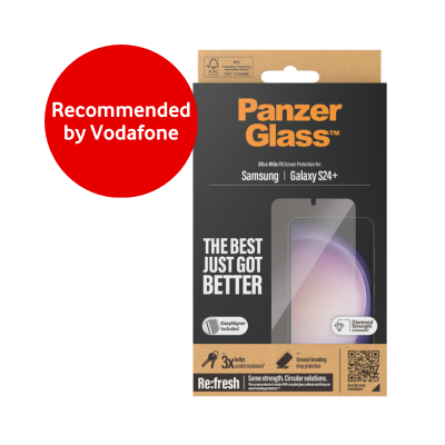 PanzerGlass Screen Protector for Samsung S24 Ultra, S24+, and S24