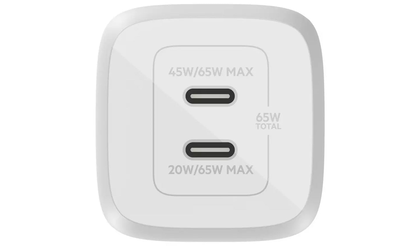 Belkin 65W BOOST Charge Dual USB-C Charger